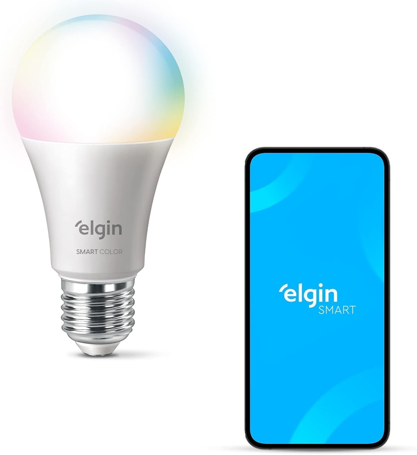 Lâmpada Inteligente Smart Color Elgin 10W – Transforme Sua Casa