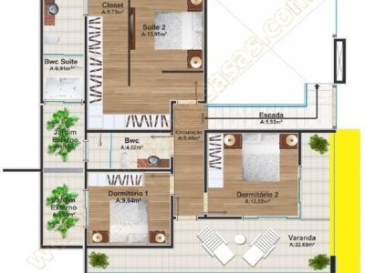Casa Dourados | Plantas de Casas